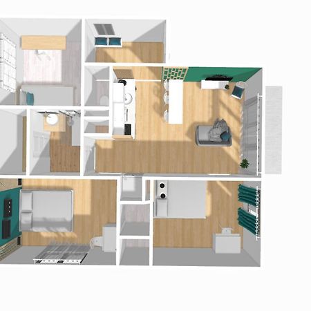 Home Ganusha Cosy 3 Chambres Parking Gratuit Balcon Grenoble Kültér fotó