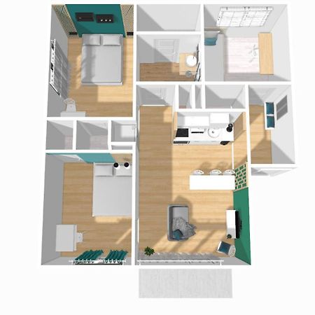 Home Ganusha Cosy 3 Chambres Parking Gratuit Balcon Grenoble Kültér fotó